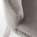 Lot de 2 chaises POIGNEE Clouté en velours pied chromé - image 4