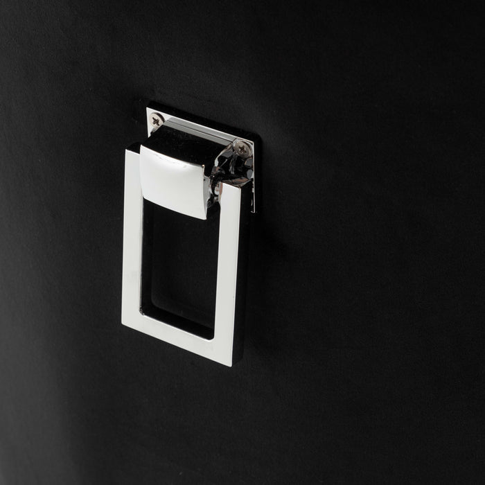 CHAISE POIGNEE RECTANGLE CHROME NOIR - image 5
