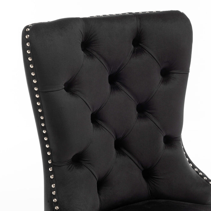 CHAISE POIGNEE RECTANGLE CHROME NOIR - image 6