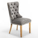 Lot de 2 chaises POIGNEE Clouté en velours pied Gold - image 3