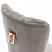Lot de 2 chaises POIGNEE Clouté en velours pied Gold - image 6