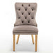Lot de 2 chaises POIGNEE Clouté en velours pied Gold - image 2