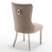 Lot de 2 chaises POIGNEE Clouté en velours pied chromé - image 3