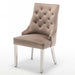 Lot de 2 chaises POIGNEE Clouté en velours pied chromé - image 4