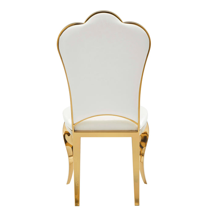 Lot de Chaises Prestige gold simili cuir - SAKURA - image 2