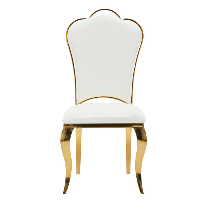 Lot de Chaises Prestige gold simili cuir - SAKURA - image 1