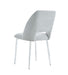 Lot de 4 chaises AVA Chrome Tissu Serge Gris - image 2