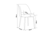 CHAISE AVA PIEDS CHROME DOUDOU BEIGE - image 5