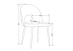 CHAISE TEDDY METAL EFFET NOYER ASSISES VELOURS GRIS - image 5