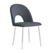CHAISE TEDDY CHROME VELOURS ANTHRACITE - image 1
