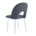 CHAISE TEDDY CHROME VELOURS ANTHRACITE - image 2