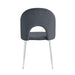 CHAISE TEDDY CHROME VELOURS ANTHRACITE - image 3