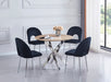 CHAISE TEDDY NOIR PIED CHROME - image 5