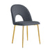 CHAISE TEDDY GOLD VELOURS ANTHRACITE - image 1