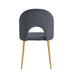 CHAISE TEDDY GOLD VELOURS ANTHRACITE - image 3