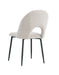 CHAISE TEDDY CHENILLE MOKA PIED METAL NOIR - image 2