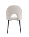 CHAISE TEDDY CHENILLE MOKA PIED METAL NOIR - image 4