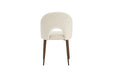 CHAISE TEDDY METAL EFFET NOYER ASSISES VELOURS BEIGE - image 3