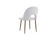 CHAISE TEDDY METAL EFFET NOYER ASSISES CHENILLE LIGHT GREY - image 2