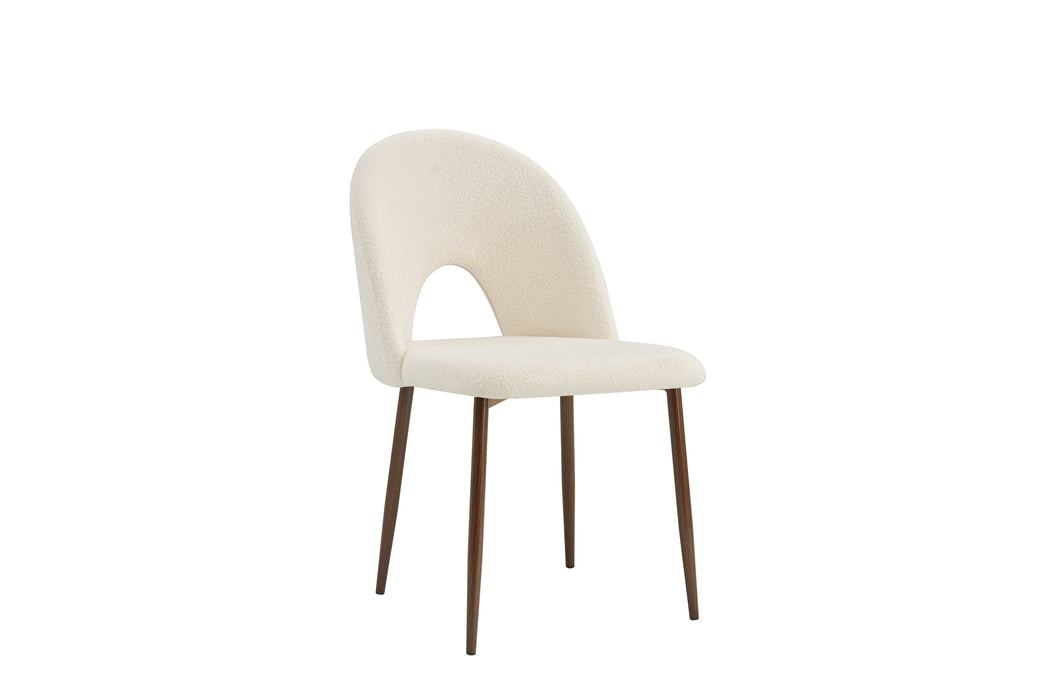 CHAISE TEDDY METAL EFFET NOYER ASSISES DOUDOU BEIGE - image 1
