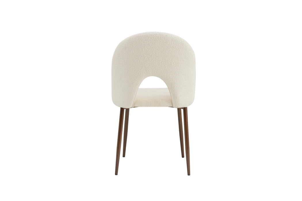 CHAISE TEDDY METAL EFFET NOYER ASSISES DOUDOU BEIGE - image 3