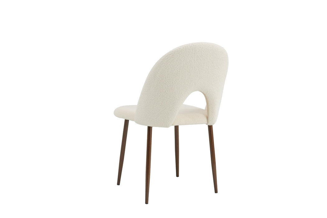 CHAISE TEDDY METAL EFFET NOYER ASSISES DOUDOU BEIGE - image 2