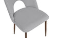 CHAISE TEDDY METAL EFFET NOYER ASSISES VELOURS GRIS - image 4