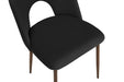 CHAISE TEDDY METAL EFFET NOYER ASSISES VELOURS NOIR - image 4