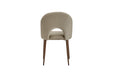 CHAISE TEDDY METAL EFFET NOYER ASSISES VELOURS TAUPE - image 3