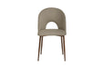 CHAISE TEDDY METAL EFFET NOYER ASSISES VELOURS TAUPE - image 1