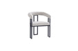 CHAISE NAIA PIED METAL NOIR ASSISE TWEED CAPPUCCINO - image 2