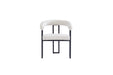 CHAISE NAIA PIED METAL NOIR ASSISE TWEED LATTE - image 1