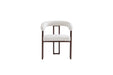 CHAISE NAIA PIED METAL EFFET NOYER ASSISE TWEED LATTE - image 1
