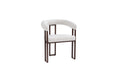 CHAISE NAIA PIED METAL EFFET NOYER ASSISE TWEED LATTE - image 2