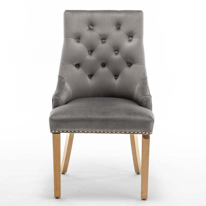 CHAISE LION MATELASSE GOLD ANTHRACITE - image 1