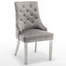 Lot de chaises ANNEAU matelassée et cloutée Chrome velours - image 5
