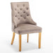 Lot de 2 chaises ANNEAU mattelassée et clo?tée Gold velours - image 3