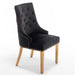Lot de 2 chaises ANNEAU mattelassée et clo?tée Gold velours - image 3
