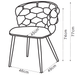 CHAISE LOLIPOP PIEDS METAL NOIR VELOURS ANTHRACITE - image 4