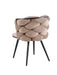 CHAISE LOLIPOP PIED METAL NOIR VELOURS TAUPE - image 3