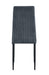 Lot de 4 chaises KLARNA PIEDS NOIR COTELE GRIS - image 3