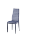 CHAISE TOLIA VELOURS GRIS - image 2