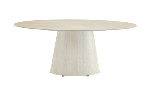 TABLE REPAS OVA TRAVERTIN CERAMIQUE TRAVERTIN 180CM