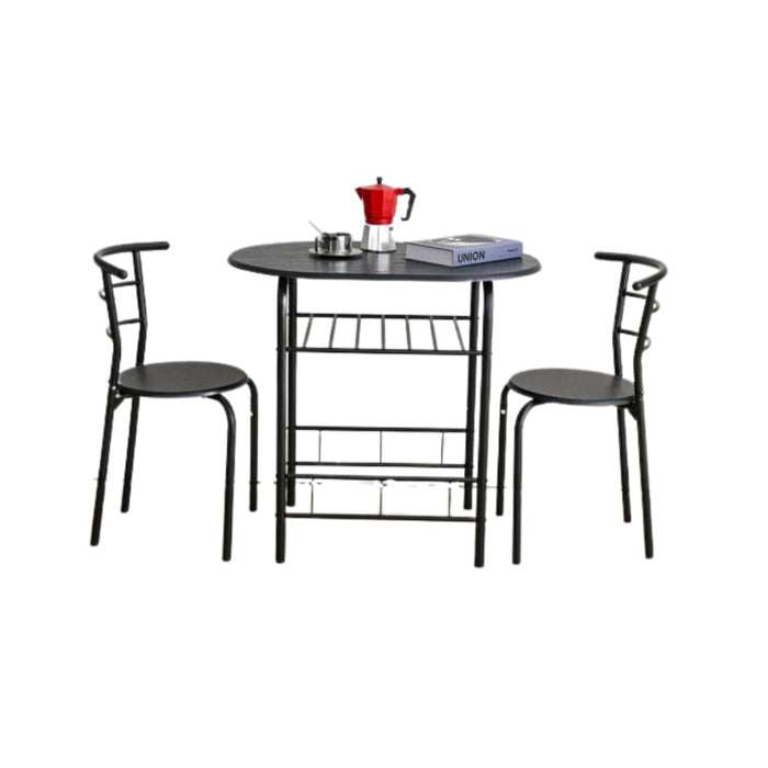 Ensemble table + 2 chaises CARRY Mdf l 80 cm - image 1