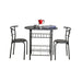 Ensemble table + 2 chaises CARRY Mdf l 80 cm - image 1