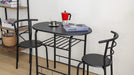Ensemble table + 2 chaises CARRY Mdf l 80 cm - image 5