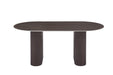 TABLE A MANGER ROXY PIED NOYER PLATEAU CERAMIQUE NOYER 180CM