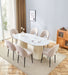TABLE A MANGER KEYSHA BEIGE CERAMIQUE MOKA 180x90cm - image 5