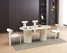TABLE A MANGER KEYSHA PIED METAL BEIGE PLATEAU CERAMIQUE SHAKESPEARE GRIS180cm - image 6