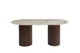 TABLE A MANGER KEYSHA PIED NOYER PLATEAU CERAMIQUE SHAKESPEARE GRIS
180cm - image 1
